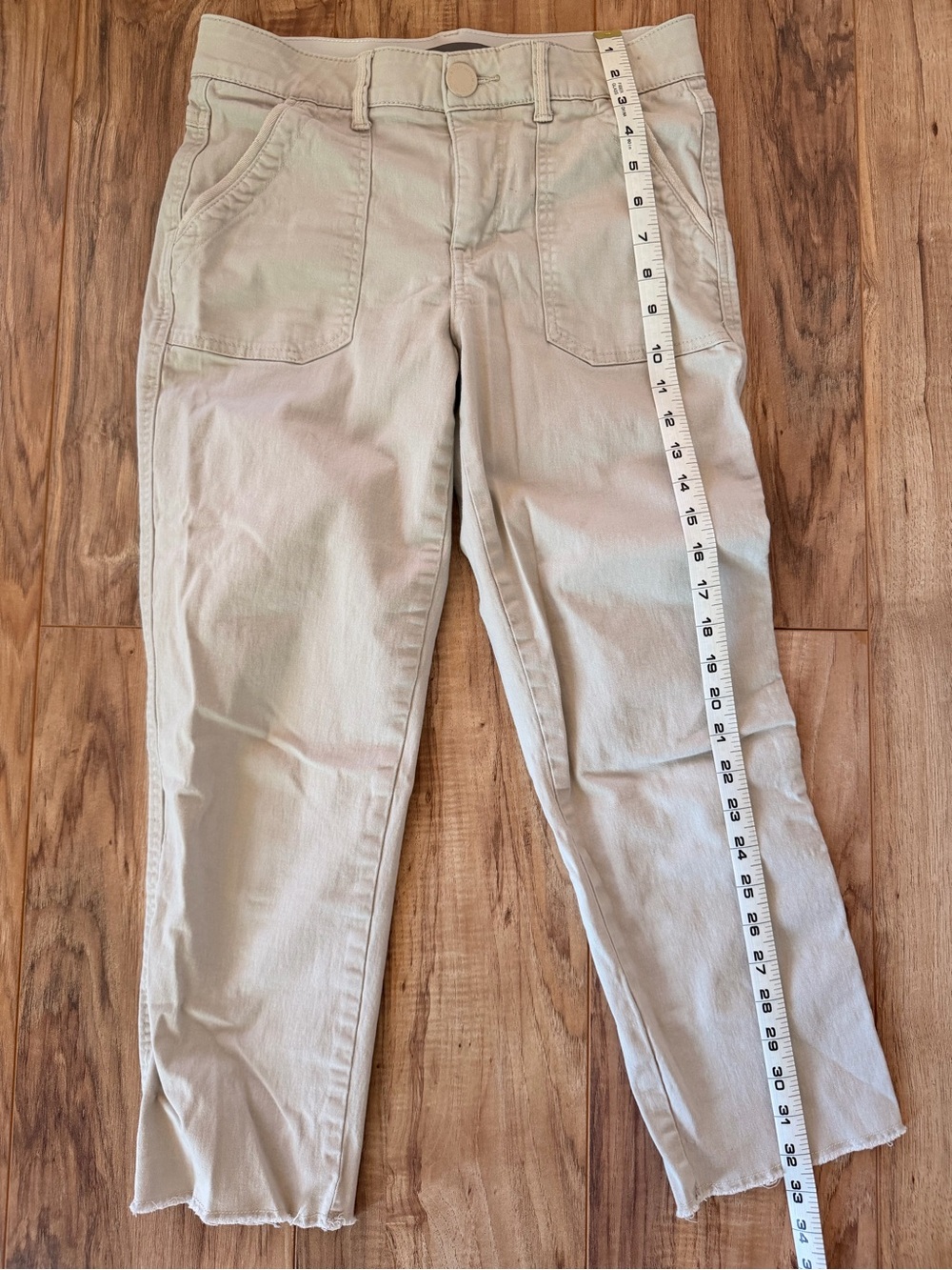 Wit & Wisdom Women’s Light Beige Khaki Casual Straight-Leg Capri Pants Size 4 - Picture 9 of 9